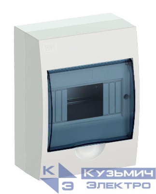 Корпус навесной ЩРН-П-6 Krepta 3 IP41 пластик. бел. IEK MKP12-N-06-40-20