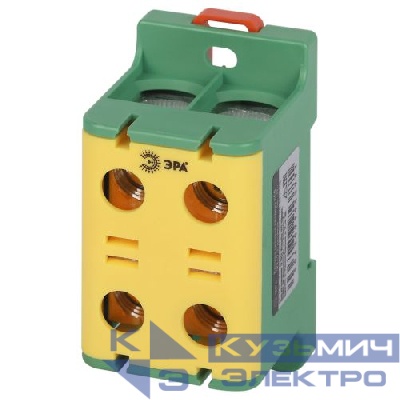 Клемма силовая вводная двойн. КСВ NO-224-142 (KE67.3) 16-95кв.мм PE желт./зел. Эра Б0065614