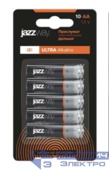 Элемент питания алкалиновый AA/LR6 Ultra Alkaline BL-10 (уп.10шт) JazzWay 5058132