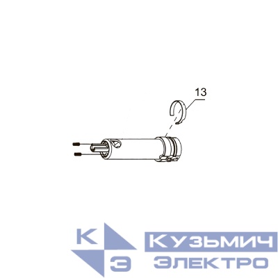 Запчасть №13 для PAG311BWT. Пружинный фиксатор