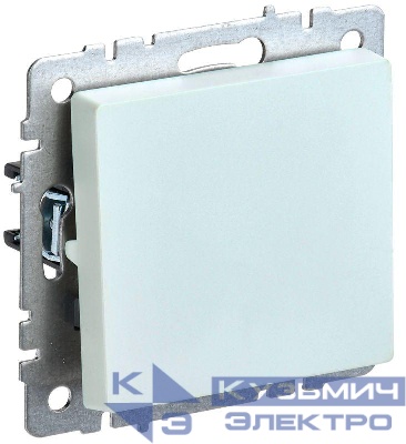 Выключатель 1-кл. СП BRITE ВС10-1-0-БрЖ 10А механизм жемчуж. IEK BR-V10-0-10-K36