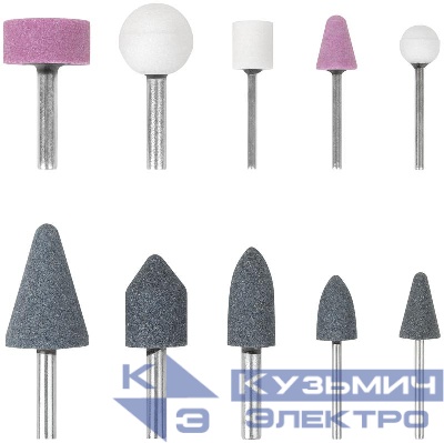 Шарошка абразивная по металлу большая и малая (уп.10шт) FIT 36466