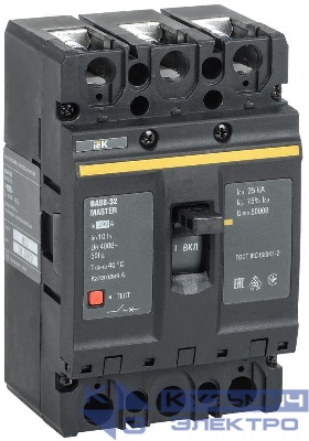 Выключатель автоматический 3п 100А 25кА ВА88-32 MASTER IEK SVA10-3-0100-02