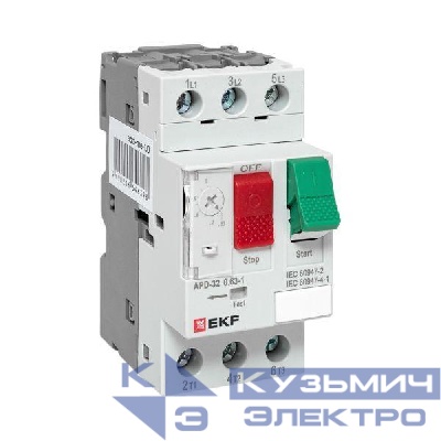 Выключатель автоматический для защиты двигателя АПД-32 0.63-1.0А EKF apd-me-1.0