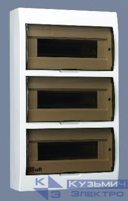 Корпус навесной ЩРН-П-36 36мод. IP41 пластик. DEKraft 31014DEK