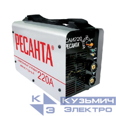 Инвертор сварочный САИ-220 220А d5 140-240В IP21 горячий старт Ресанта 65/3