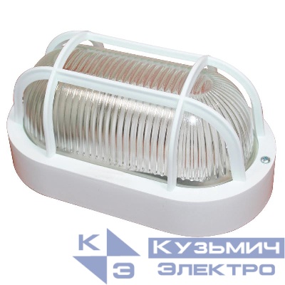 Светильник НБО 23-60-006 "Фарпласт" овал 1х60Вт E27 IP44 корпус с решеткой бел. Элетех 1005500613