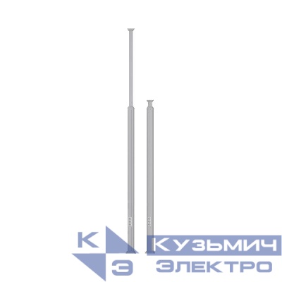 Колонна телескопическая 2.7-4.2м алюм. темн. серебр. металлик DKC 09574