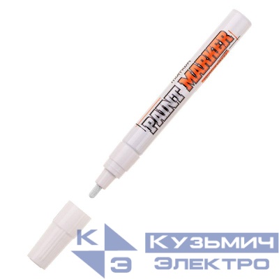 Маркер-краска INDUSTRIAL 4мм нитро-основа бел. MunHwa Б0050783