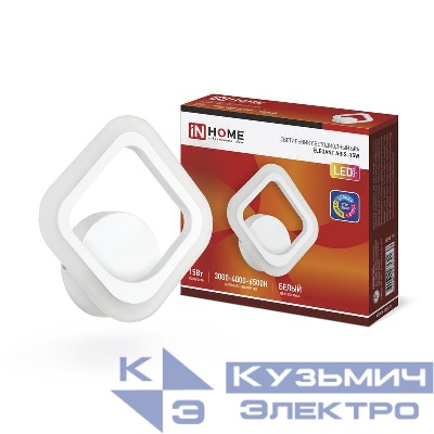 Светильник светодиодный ELEGANT ARIS-15W 15Вт 3000-6500К 1200лм 230В STEP COLOR бел. IN HOME 4690612035321
