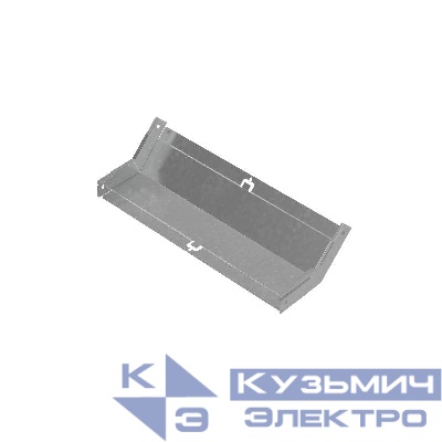 Угол для лотка вертикальный внутренний 45град. 500х50 сталь 1мм "ПЛЮС" NLplus45-50-500 КМ PL0497