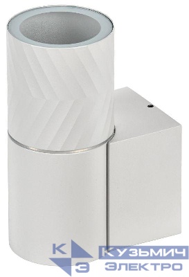Светильник 5107 GU10 IP65 уличный настенный бел. IEK LT-UBU0-5107-GU10-1-K01