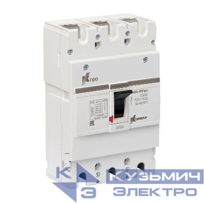 Выключатель автоматический 3п 200А 18кА ВА04-35 Про 250C Контактор 7001103
