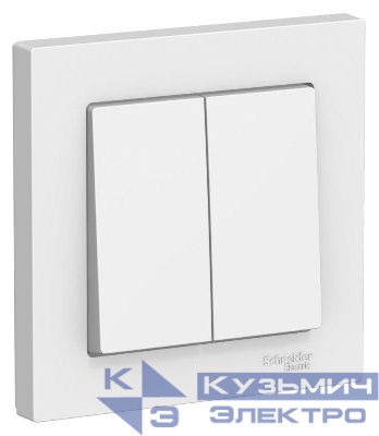 Выключатель 2-кл. AtlasDesign сх.5 10АХ в сборе лотос SE ATN001352