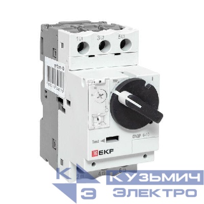 Выключатель автоматический для защиты двигателя GV2P 6.3-10А EKF gv2pm-10