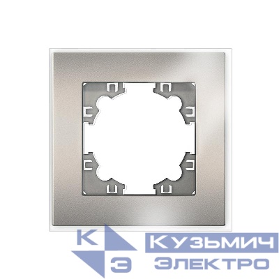 Рамка 1-м Афина стеклянная мокко UNIVersal 2284