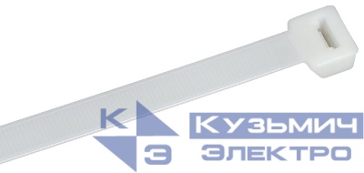Хомут 12.4х380мм P6.6 стандартный бел. (уп.100шт) IEK UHH30-D124-380-100-K01