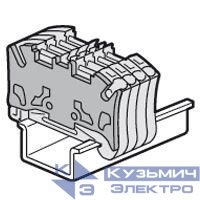 Заглушка торцевая для пружин. клемм. блоков Viking3 шаг 5 двухъярусн. Leg 037589