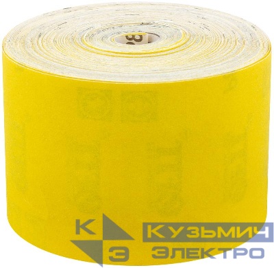 Рулон шлифовальный на бумажной основе алюм./оксидный абразивный слой 115ммх50м Р 80 FIT 38054