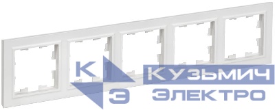Рамка 5-м BRITE РУ-5-БрАБ арктич. бел. IEK BR-M52-K91