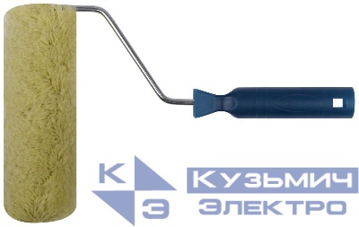 Валик полиакриловый нитяной диаметр 40/76мм ворс 18мм бюгель 6мм 180мм зел. FIT 02153