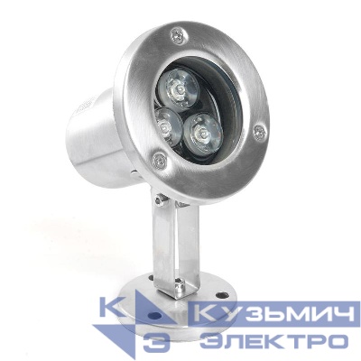 Прожектор светодиодный LL-822 3Вт RGB IP68 24В 80х80х130мм стац. FERON 48467