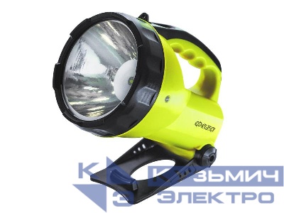 Фонарь-прожектор аккумуляторный AccuF6-L3W-gn SMD 3Вт IP20 2 режима: яркий/эконом аккум. 0.9А.ч индикатор зарядки; ремень зел. ФАZА 2853653
