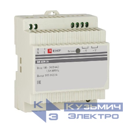 Блок питания 24В DR-45W-24 EKF dr-45w-24