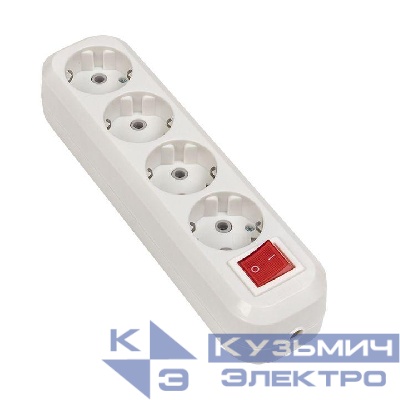 Колодка удлинителя 4-м с заземл. 16А Эксперт 3.5кВт с выкл. PROxima EKF AKB16-4i