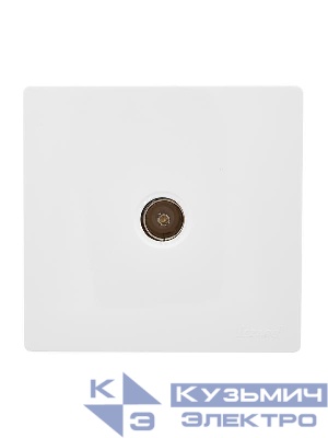 Розетка оконечная TV 1-м ОП LETO бел. LEZARD 752-0200-130