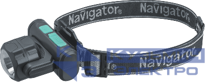 Фонарь аккумуляторный налобный 95 555 NPT-H38-ACCU 1COBx3.2Вт+1LEDx3Вт 4реж Li-ion 1.2А.ч NAVIGATOR 95555