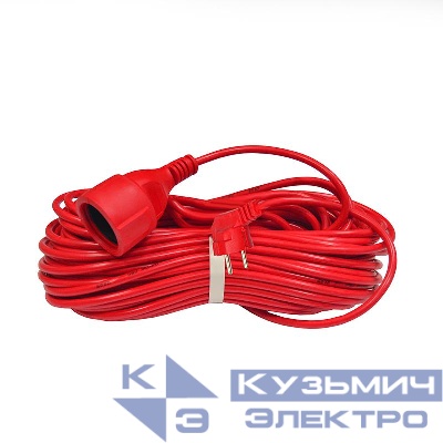 Удлинитель-шнур 1х30м с заземл. 16А IP20 3.5кВт ПВС 3х1.5 DOMTOK 2498
