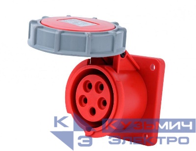 Розетка для скрытой проводки 3Р+РЕ+N 16А 380В IP67 РЩ-103 DEKraft 26274DEK