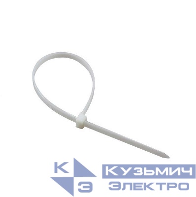 Хомут кабельный 2.5х150 нейл. бел. (уп.100шт) Rexant 07-0150