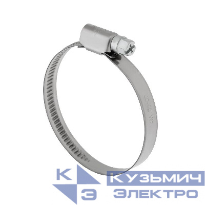 Хомут червячный 40-60/9-0.6мм нержавеющая сталь W2 (уп.50шт) Rexant 07-0740