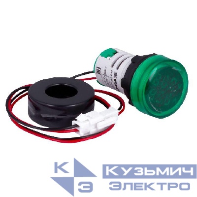 Индикатор значения тока и напряжения ED16-22AVD 100А зел. PROxima EKF ed16-22avd-g