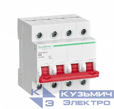 Выключатель нагрузки 4п 63А 400В City9 Set SE C9S16463