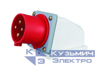 Вилка стационарная 3Р+РЕ 32А 380В IP44 ВС-103 DEKraft 26161DEK