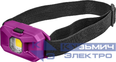 Фонарь светодиодный налобный 90 861 OPT-H05-3AAA 1COBХ3Вт 3реж 90лм 3хААА IP20 ОНЛАЙТ 90861