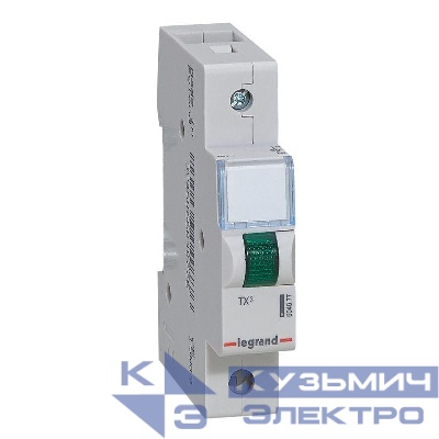 Индикатор мод. зел. 230В со светодиод. Leg 604077