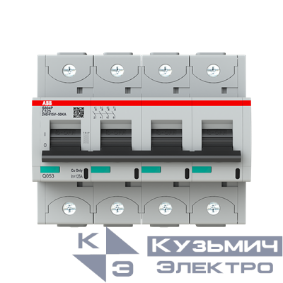 S804P-C125 Автоматический выключатель 4-полюсный 2CCG001237R0001