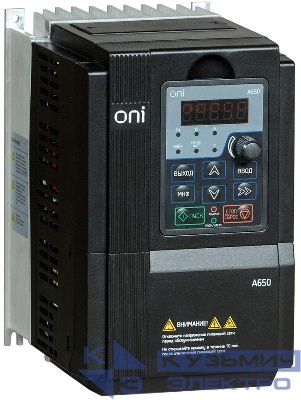 Преобразователь частоты A650 380В 3Ф 7.5кВт 17А C1667:C13885ONI A650-33E075T