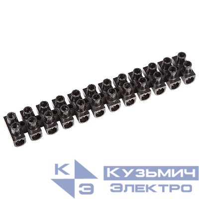 Колодка клеммная КВ-25 60А 25кв.мм PP (полипропилен) черн. (уп.10шт) Rexant 07-5025-2