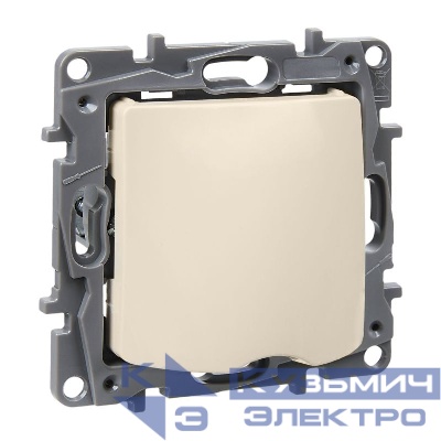 Вывод кабеля СП Etika с зажимом для кабеля механизм сл. кость IEK 672329