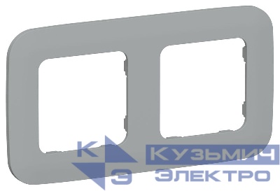 Рамка 2-м СП FLITE РУ-2-А-ФлС сер. IEK FI-M22-31-20-K03