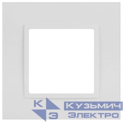 Рамка 1-м Elegance 14-5011-01М Classic для розеток и выключателей матов. бел. Эра Б0065822