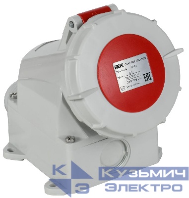 Розетка стационарная ССИ-1152 16А 5п 3P+PE+N 6ч 380В IP67 IEK PSR12-016-5-0-67