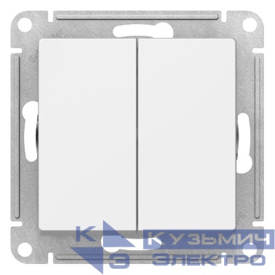 Выключатель 2-кл. AtlasDesign 10AX с самовозвратом механизм лотос SE ATN001317