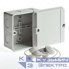 Коробка ОП Тусо распаячная 98х98х60мм сер. IP65 Ruvinil 67048