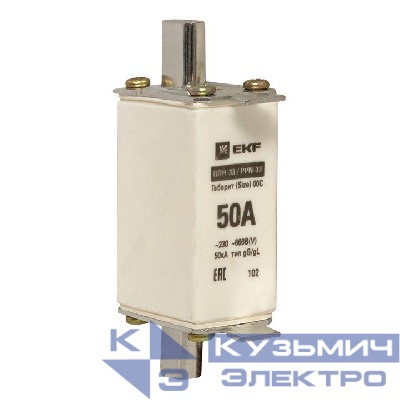 Вставка плавкая ППН-33 160/50А габарит 00 PROxima EKF fus-33/160/50